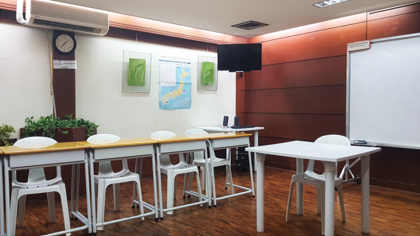 Classroom at Nihongo Center Foundation, Arnaiz St., Makati Branch