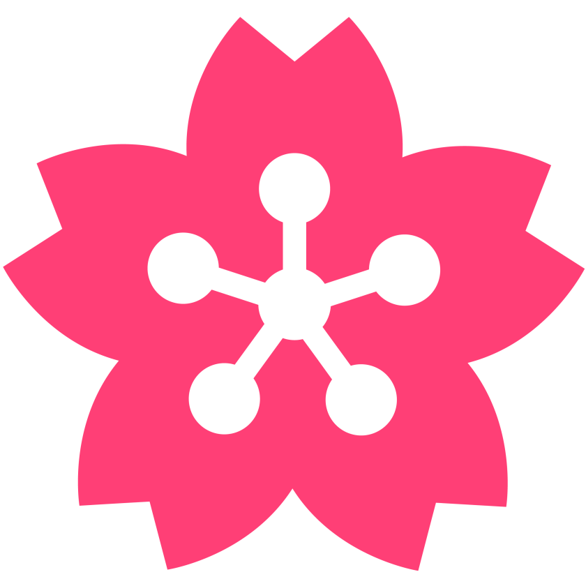 Dark pink cherry blossom vector