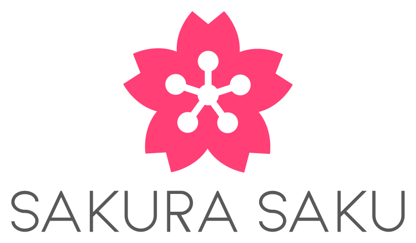 Logo with cherry blossom flower